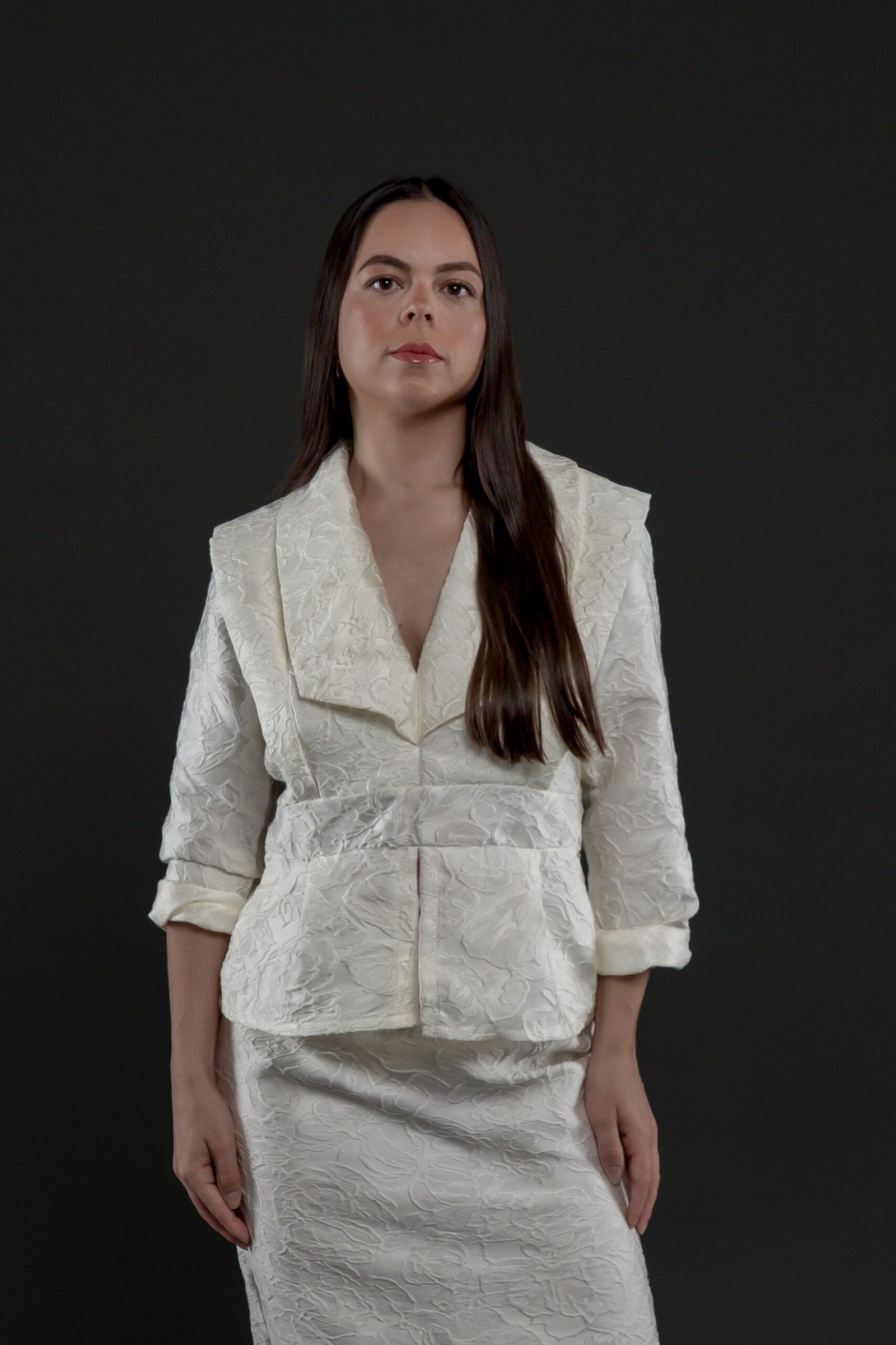 Blazer blanca estructurada - Imagen 2