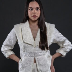 Blazer blanca estructurada