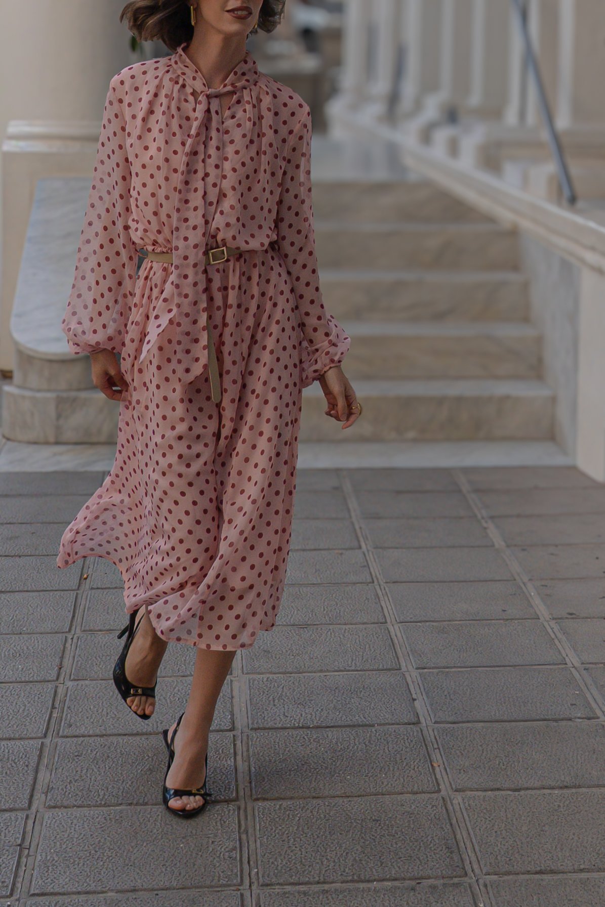 Vestido fluido Lunares - Imagen 2